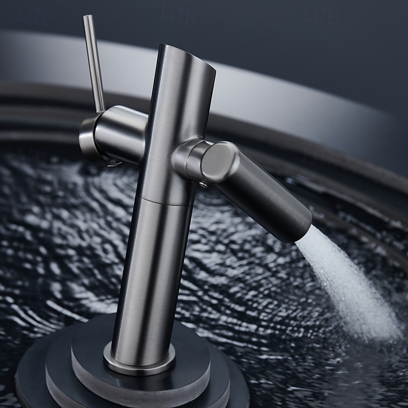 Robinet de lavabo - Classique Nickel brossé / Électroplaqué / Finitions peintes Ensemble central Poignée unique à un trouBath Taps de 2025 ? $145.99 –P5