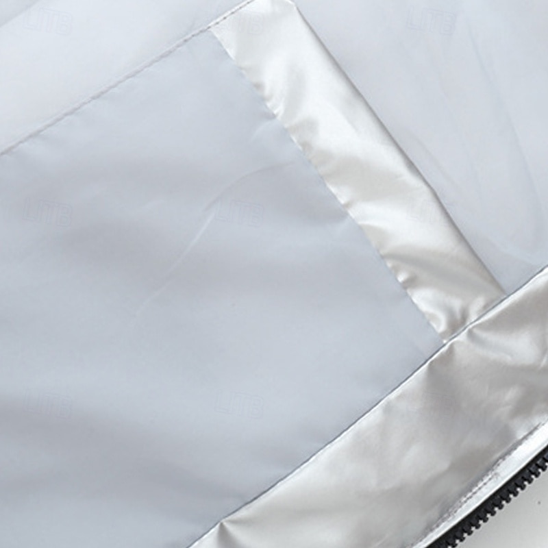 Pánské Puffer Vesta Kamizelka Vesta Dovolená Denní Rande Módní Na běžné nošení Podzim zima Kapsy Polyester Zahřívací Pohodlné Pevná barva Zip Kapuce Běžný Stříbrná Černá Rubínově červená Tmav 2025 - $33.99 –P9