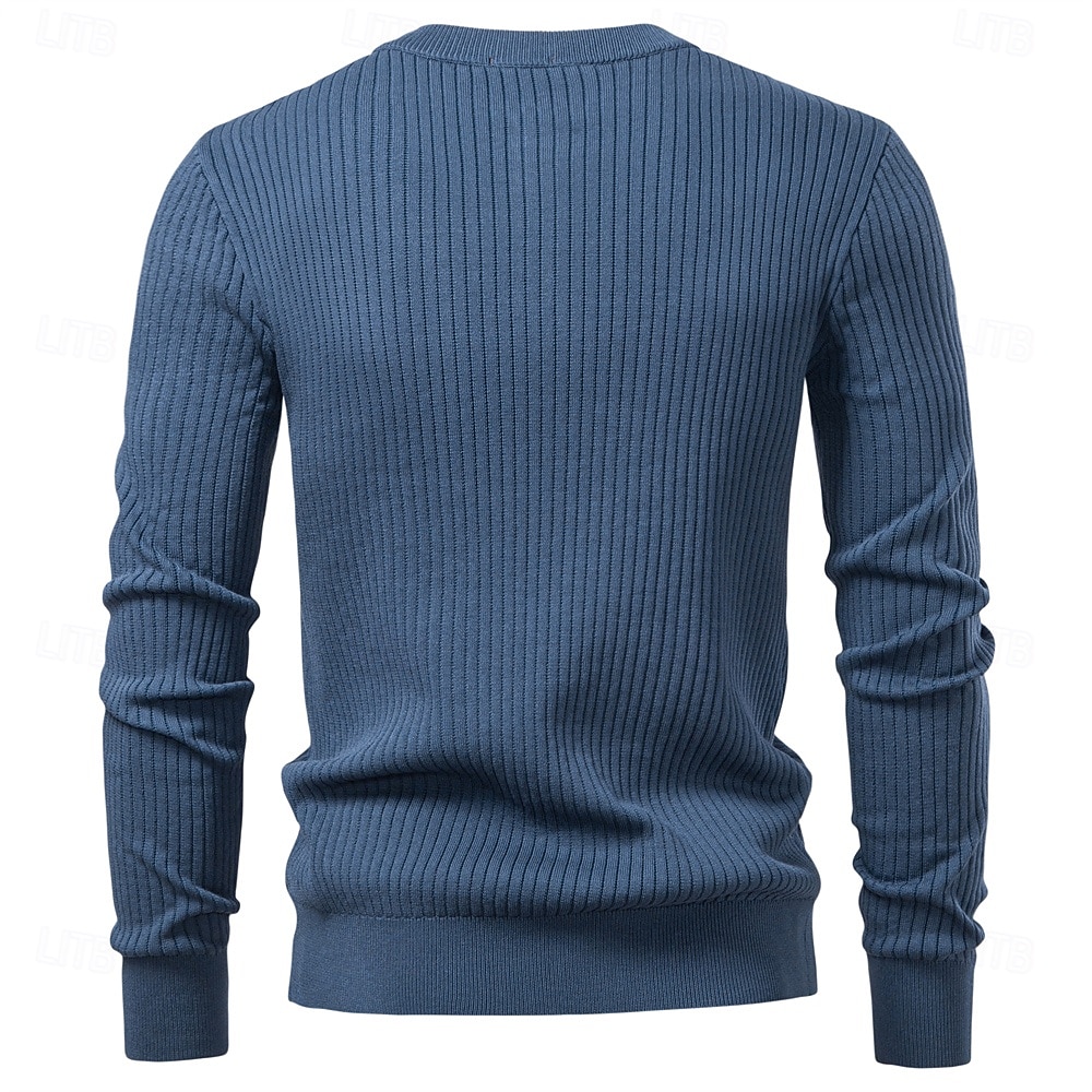 Homme Pull Tricoter Tunique Boutons Couleur Unie Henley ancien Quotidien École Maison Vêtement Tenue Printemps Automne Noir Rouge Bordeaux S M L de 2025 ? $32.99 –P13