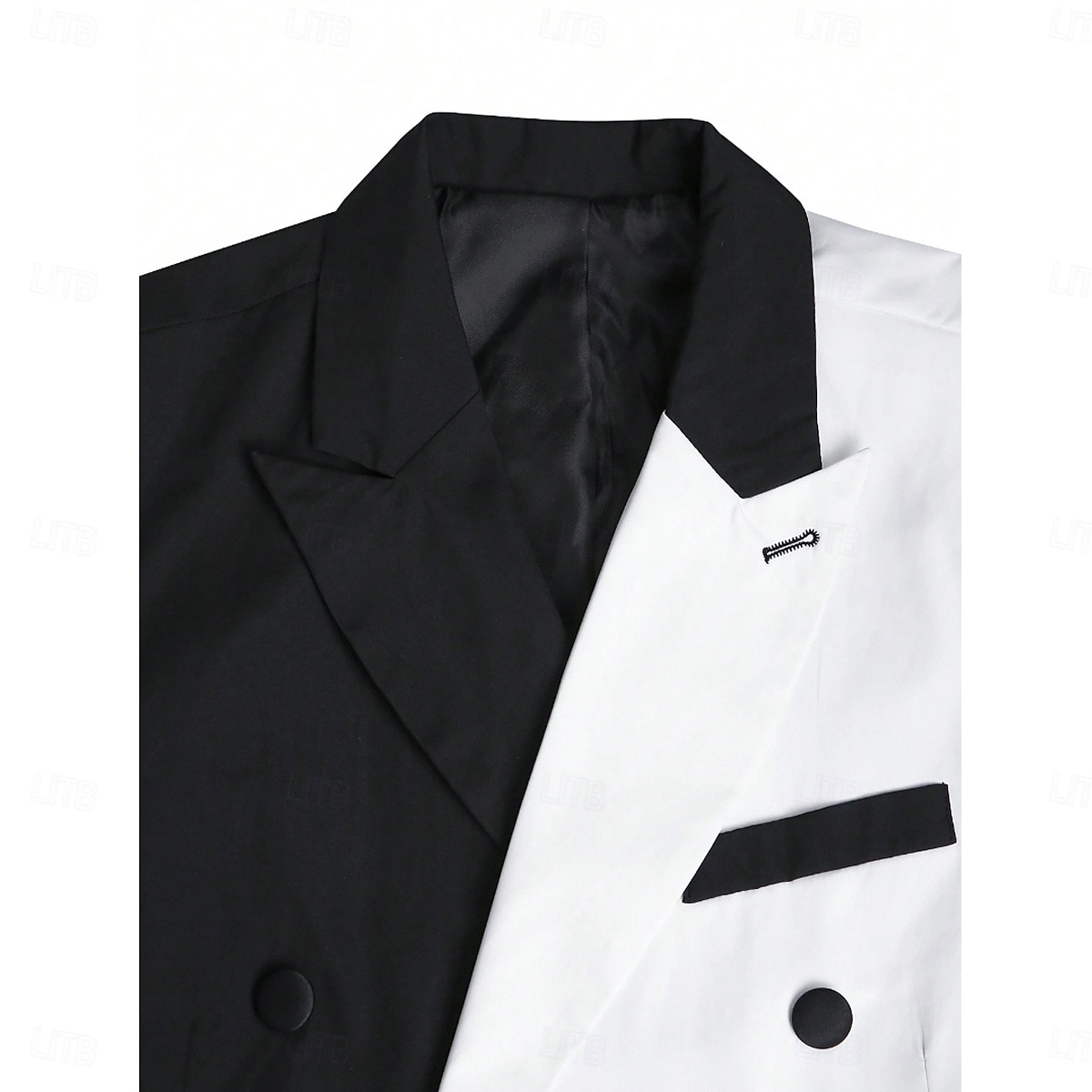 Herren Party Heimkehr Anzüge Steigendes Revers Rote Burgunderrot Patchwork Figurbetonter Schnitt 2-teilig 2025 - $103.99 –P5