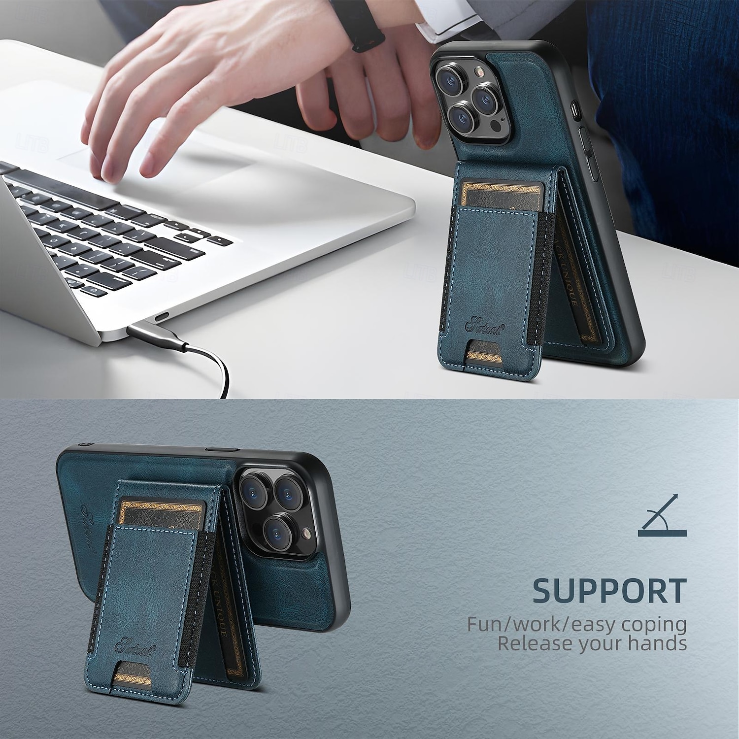 Phone Case For iPhone 17 Pro Max 17 Air 16 Pro Max Plus 16 15 14 Pro Max Plus 16e 13 Pro Max Back Cover Magnetic Support Wireless Charging Kickstand Retro TPU PU Leather 2025 - $25.99 –P11