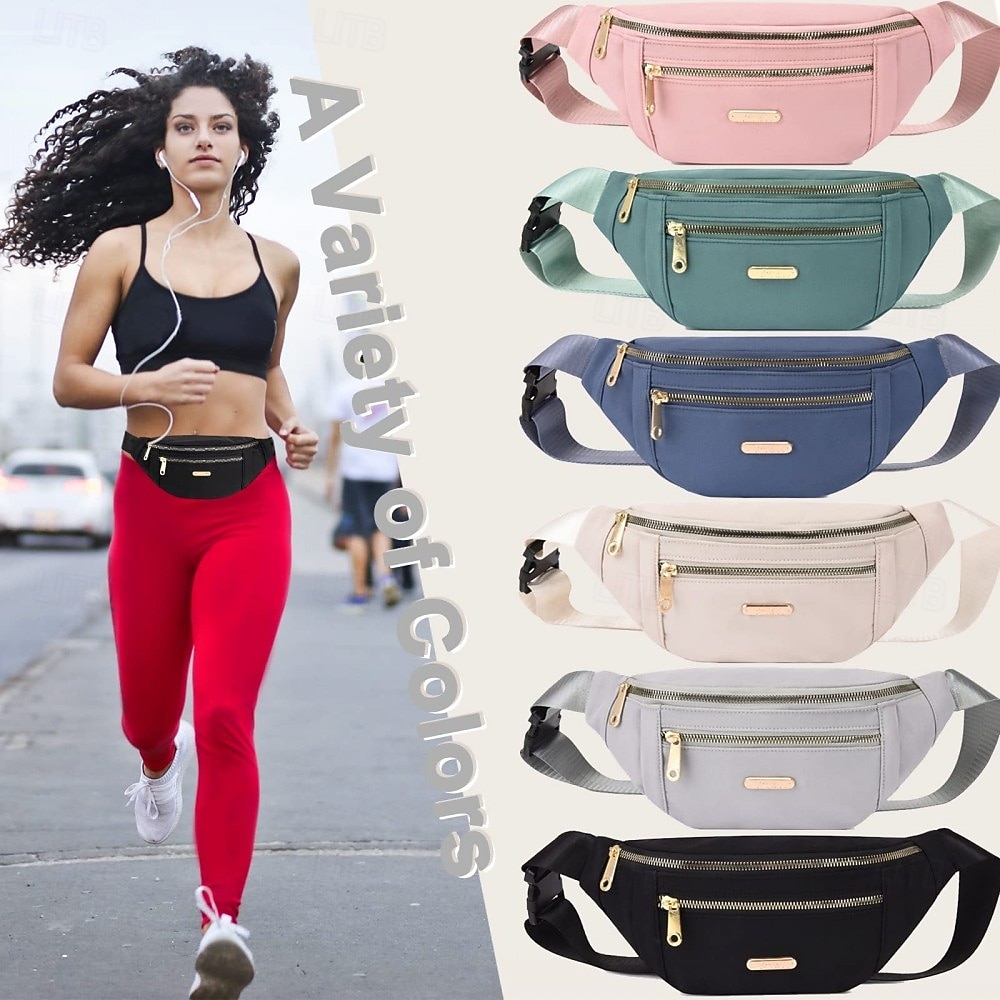 bolsas de cintura para mulheres, bolsas de ombro crossbody de lazer, bolsas de peito, bolsas de mensageiro, bolsas de cinto masculinas, pochetes da moda, bolsas crossbody leves, pochete para corrida, de 2026 por $15.99 –P1