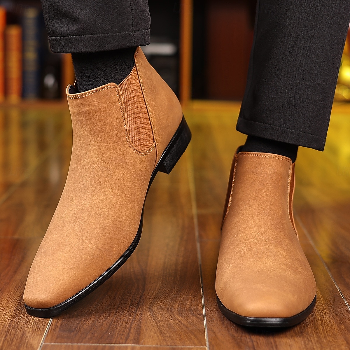 Botines Chelsea para hombre: botines informales de negocios para uso diario y de oficina. 2025 - $64.99 –P20