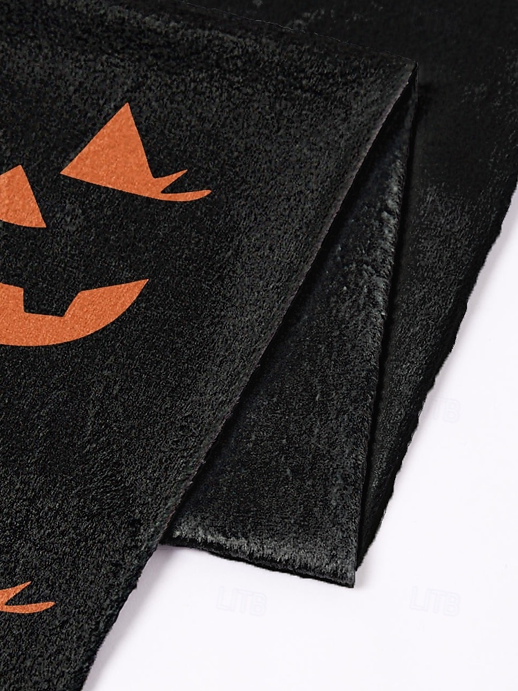 Eșarfă imprimată de Halloween pentru femei – șal lung și confortabil cu modele de fantome, jack-o'-lantern și vrăjitoare, accesoriu moale și ușor de toamnă pentru petreceri costumate, Halloween, festivaluri și purtare zilnică 2025 - $14.99 –P7