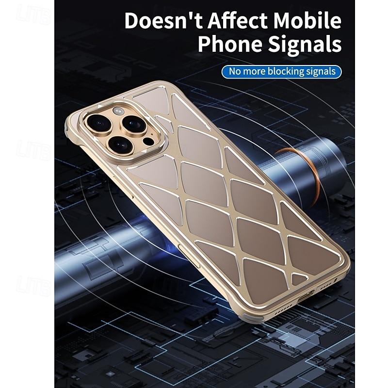 2025年 電話 ケース 用途 iPhone 17 Pro Max 17 Air 16 Pro Max Plus 16 バックカバー 耐衝撃 レトロ風 PC メタル  コレクション – $22.99 –P5