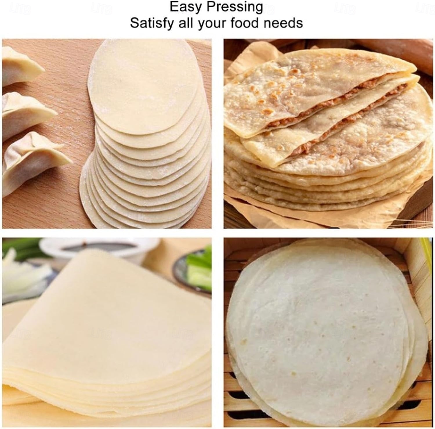 macchina per tortillas manuale in lega di alluminio, modellatrice per pasta di mais, utensile per pancake, gadget da cucina per cucinare in casa del 2025 a $27.99 –P5