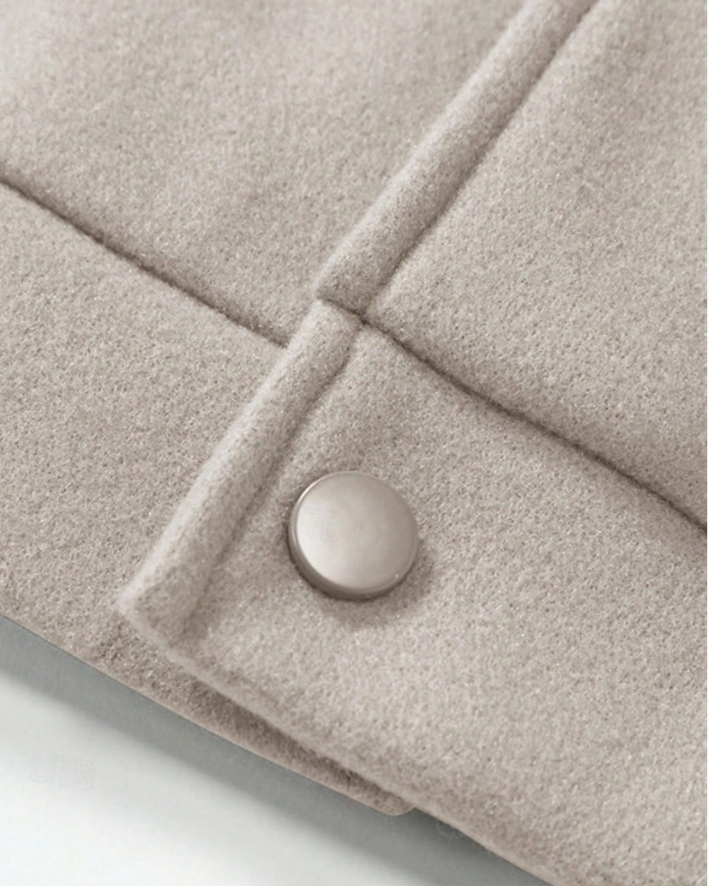 Herren Leichte Jacke Freizeitjacke Urlaub Täglich Atmungsaktiv Tasche Herbst Winter Einfach Mode Klassisch Revers Regulär Aprikose Schwarz Jacken 2025 - $32.99 –P10