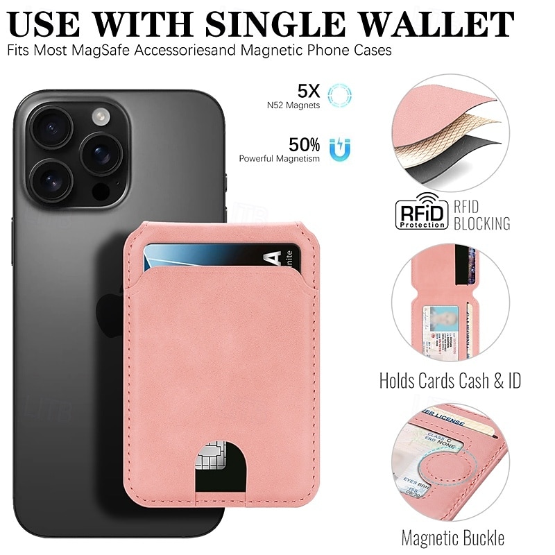 телефон Кейс для Назначение iPhone 17 Pro Max 17 Air i16 15 14 Pro Max Plus 16e 13 Pro Max Кейс на заднюю панель Магнитный Откидная подножка Разъем для карты Ретро ТПУ Кожа PU 2026 - $18.99 –P11