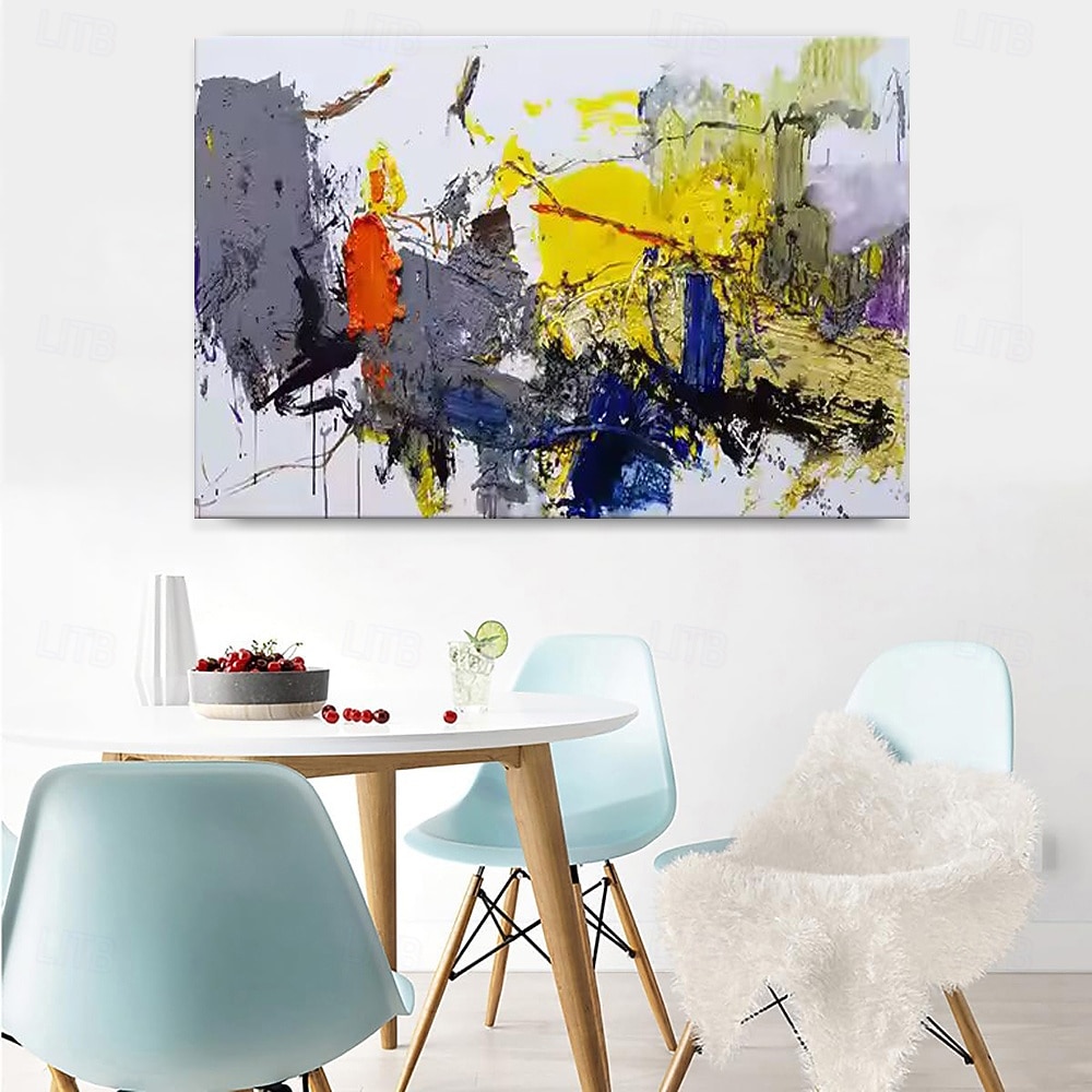 handgefertigtes Ölgemälde auf Leinwand, Wandkunst, Dekoration, moderne abstrakte Textur für die Inneneinrichtung, gerolltes, rahmenloses, ungedehntes Gemälde 2025 - $51.99 –P2