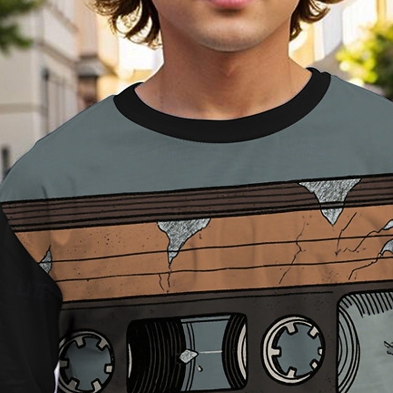 Halloween Pojkar 3D Tecknat T-shirt Långärmad Vår Höst Mode Grundläggande Barn 4-12 år Rund hals Utomhus Ledigt Dagligen Normal 2025 - $13.99 –P4