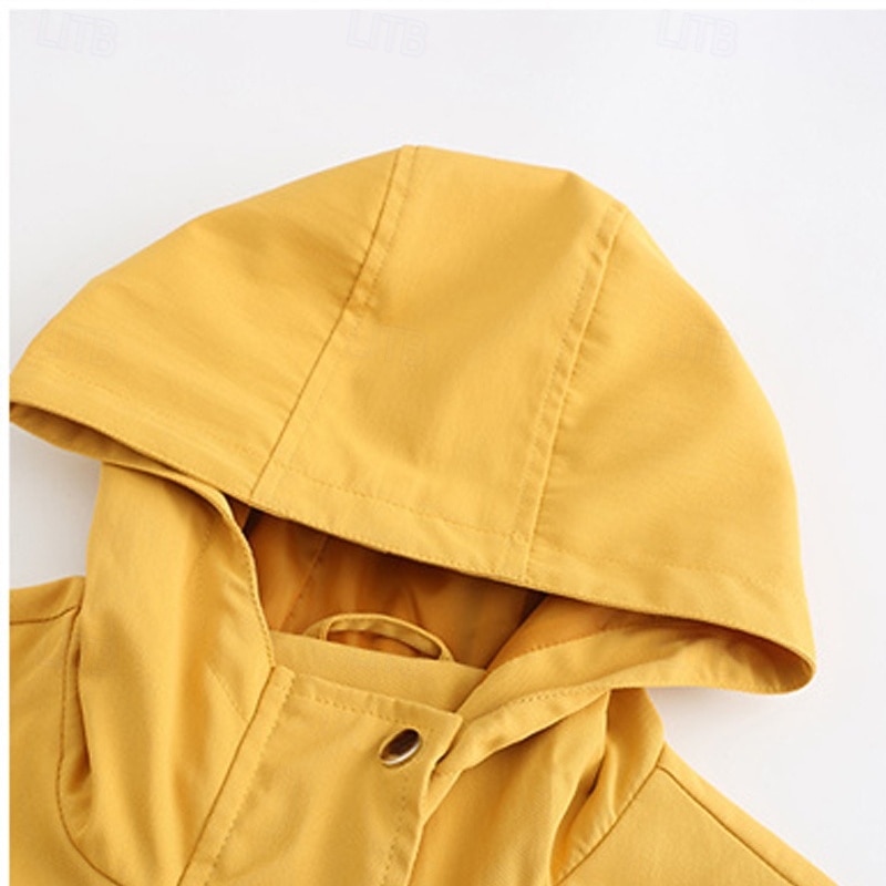 Mulheres Jaqueta casual Jaquetas de chuva impermeáveis Capas de chuva Prova-de-Água A Prova de Vento Zíper Bolsos Moda Ao ar livre Tecido Para Noite Final de semana Zíper Padrão Com Capuz Normal de 2025 por $32.99 –P8