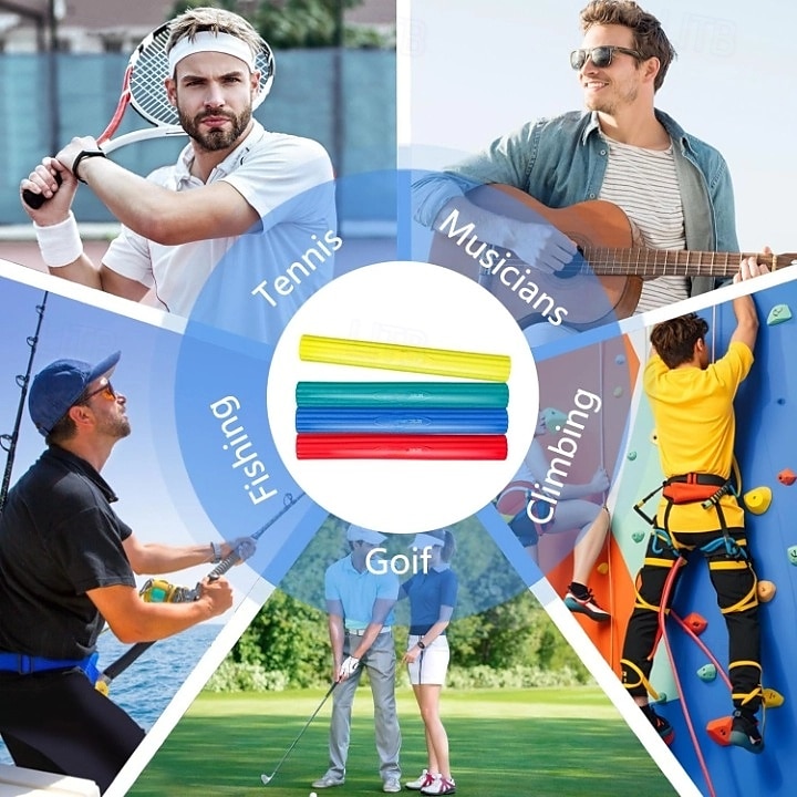 barra de flexoterapia, barra flexível para fisioterapia &barra de resistência para cotovelo de golfista, tendinite, pulso, dor no antebraço, melhora a força de preensão e alivia a dor de 2026 por $41.99 –P6