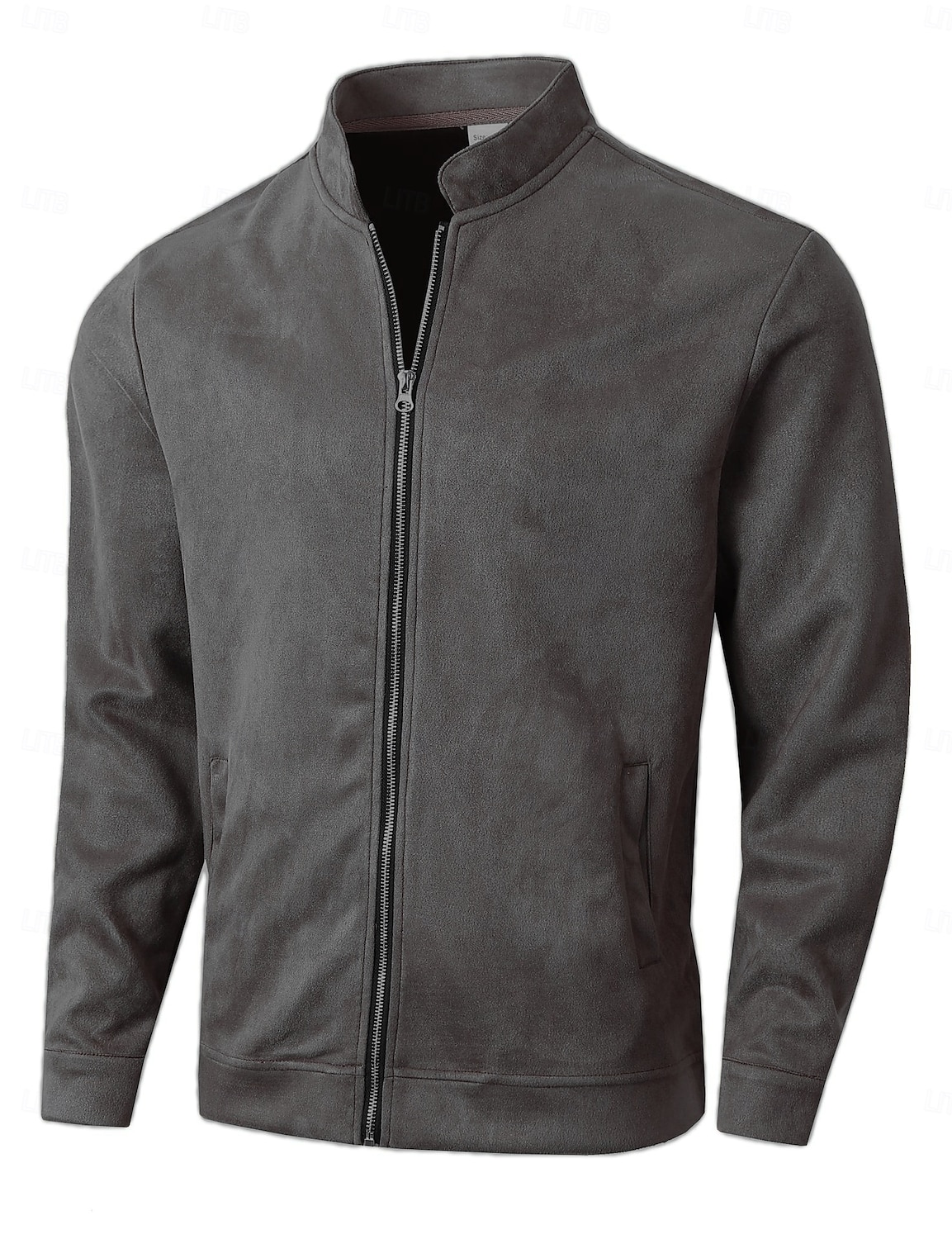 Herren Freizeitjacke Alltagstauglich Verschleißfest Wasserdicht Basic Frühling & Herbst Einfarbig Lässig Oberbekleidung Stehkragen Regulär Schwarz Königliches Blau Armeegrün Dunkelkaffee Dunkelgray 2025 - $38.99 –P11