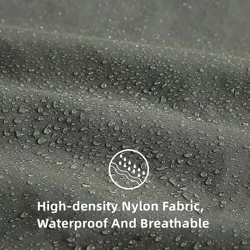 Homens Blusão Capa de chuva Casaco Shell Prova-de-Água Leve Casual Esportes Acampar e Caminhar Bordado Bolsos laterais Zip Frente Outono Inverno Com Capuz Manga Longa Preto Verde Caqui de 2025 por $44.99 –P2