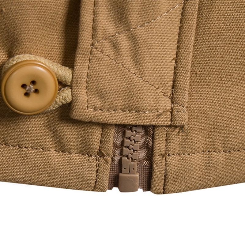 Per uomo Cappotto da marinaio Trench Vacanza Quotidiano Autunno Inverno Misto Cotone Calore Termico Capispalla Abbigliamento Moda Classico Semplice Tasca Con Cappuccio Cerniera del 2025 a $61.99 –P9