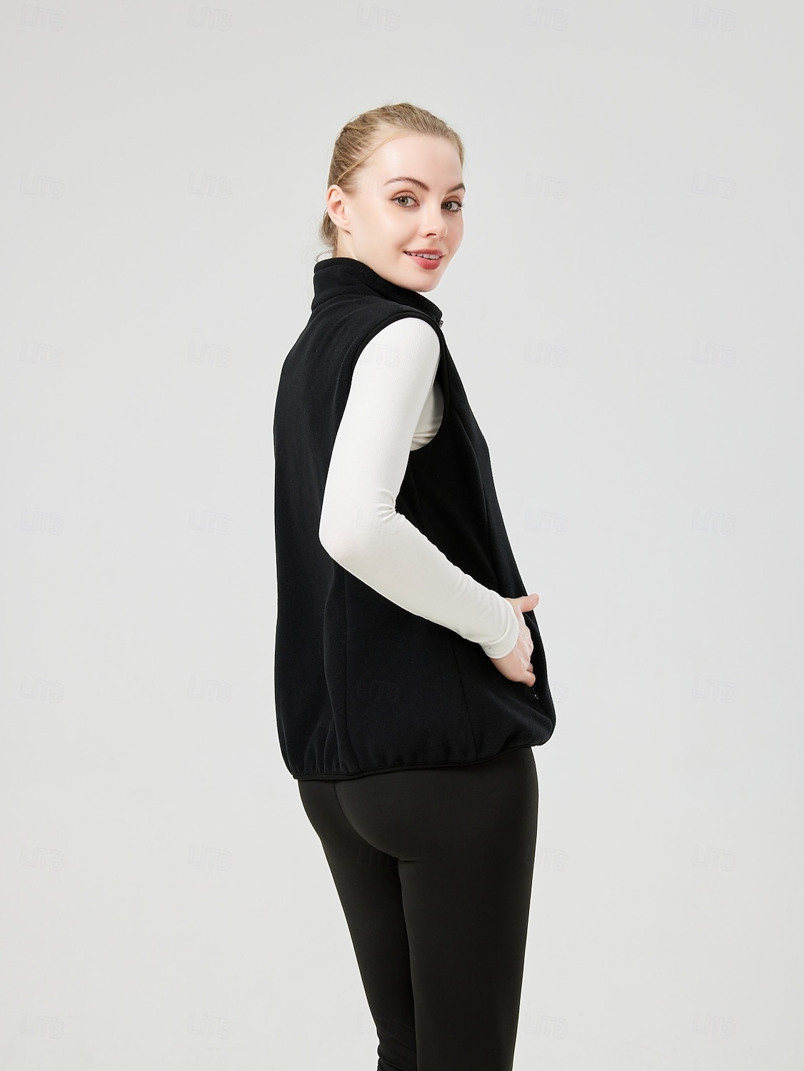 Damen Wanderweste Fleeceweste Thermojacke Winter Draussen Anatomisches Design Frontreißverschluss Dicht Warm Oberteil Einfacher Schieber Vollreißverschluss Camping / Wandern / Höhlenforschung Reisen 2025 - $24.99 –P3