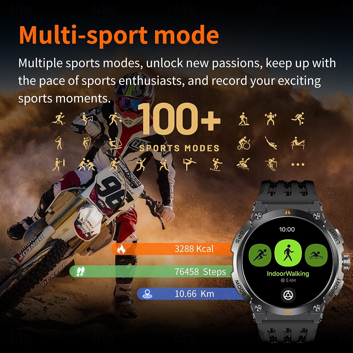 AK17G Умные часы 1.43 дюймовый Смарт Часы Bluetooth Контроль температуры Педометр Датчик для отслеживания активности Совместим с Android iOS Женский Мужчины GPS 2025 - $69.99 –P9