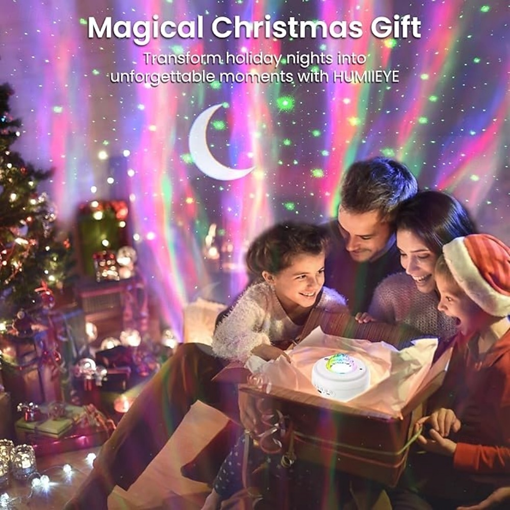 Galaxy Projector with Bluetooth Speaker Night Light Star Projector for Bedroom 8 Modes Northern Lights Aurora Projector with Moon Mood Ambient Lighting for Kids Adults 2025 - $24.99 –P10