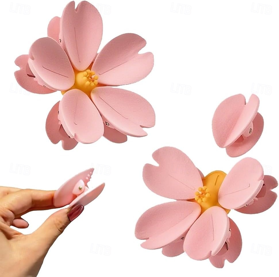 2pcs Cherry Blossom Magnetic Bag Clips Reusable Pink Flower Food Storage Clamp Decorative Plastic Hexagon-Shaped Fridge Magnet for Kitchen, Office, and Home Decor 2025 - $6.99 –P1
