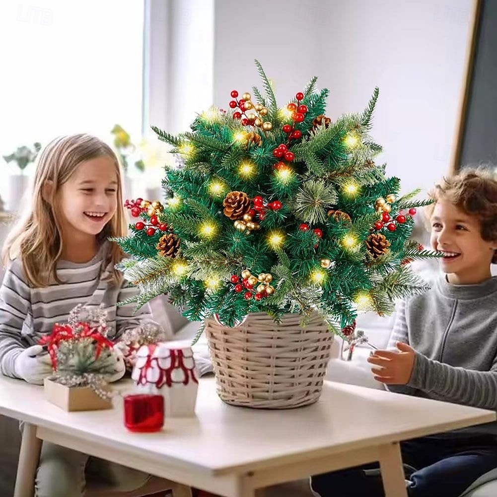 urne de remplissage pour sapin de Noël artificiel pré-éclairé, 8 modes &Piquets d'arbre de Noël alimentés par batterie et minuterie adaptés aux allées, patios, jardins, fêtes d'anniversaire, de 2025 ? $35.99 –P4