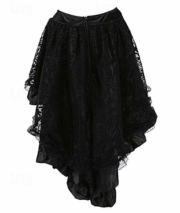 Retro / vintage Punk & goottilainen Steampunk Hameet Gootti tyttö Rimpsu Naamiaispuku Naisten Fantasia Steampunk Naamiaiset Rento / arki Aikuiset Hame 2026 - $48.99 –P3