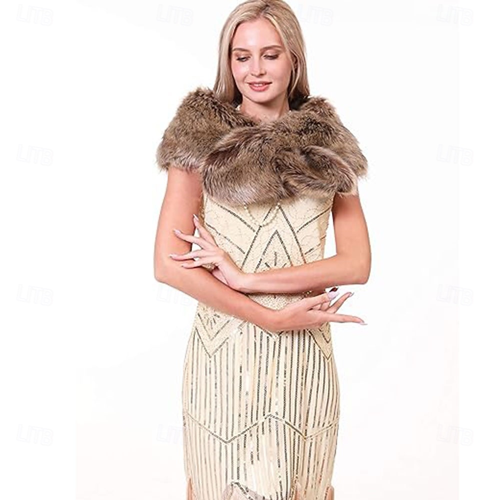 szalik-otulacz na szyję z kołnierzem ze sztucznego futra dla kobiet 2026 - $14.99 –P4