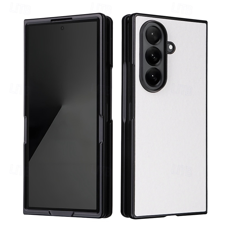 telefono Custodia Per Samsung Galaxy Piegatura a Z 7 Z Fold 6 Z Fold 5 Z Fold 4 Copertura Posteriore Resistente agli urti Retrò TPU Pelle PU del 2025 a $9.99 –P9