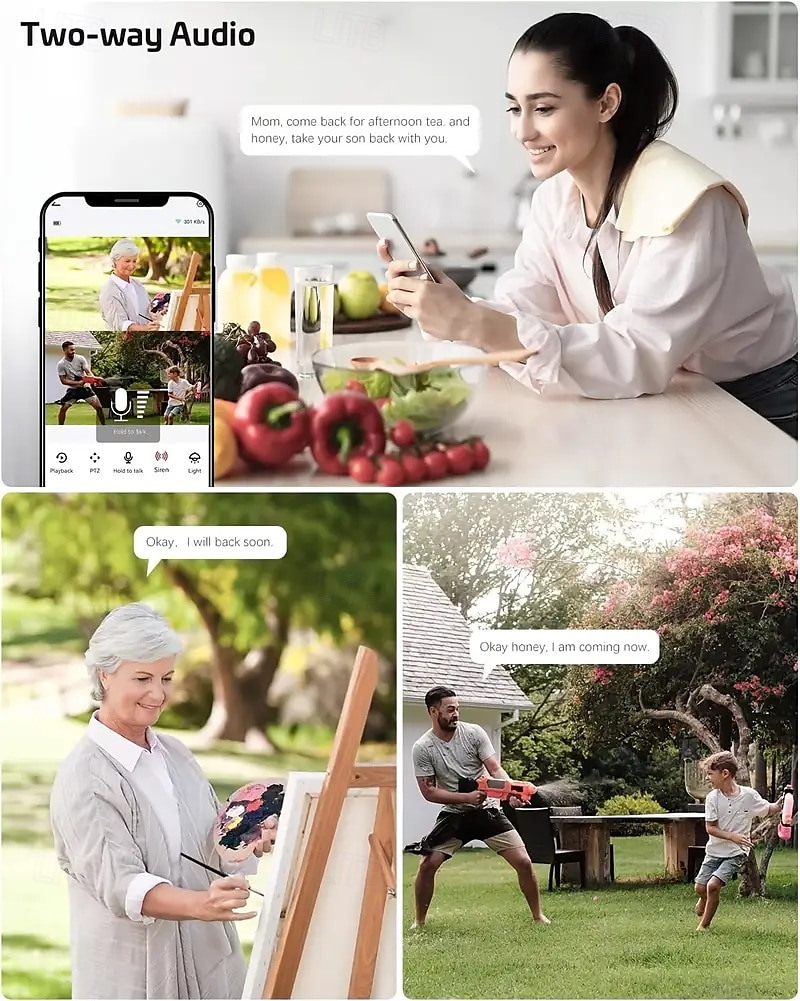 Outdoor Solar-powered Camera With Smart Ai Alerts Wifi Camera With Dual Lenses 360 View Of Home Security System With Human Detection Automatic Tracking Colour Night Vision And Pir Sensor. 2025 - $67.99 –P3
