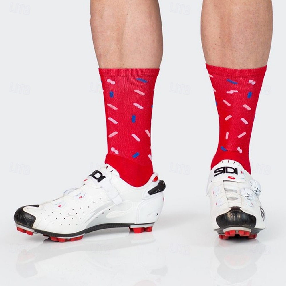 Calcetines Calcetines Ciclismo Calcetines de bicicleta Calcetines deportivos Calcetines atléticos Camping / Senderismo Senderismo Ejercicio al Aire Libre Bicicleta / Ciclismo Alta elasticidad Cómodo 2025 - $11.49 –P7