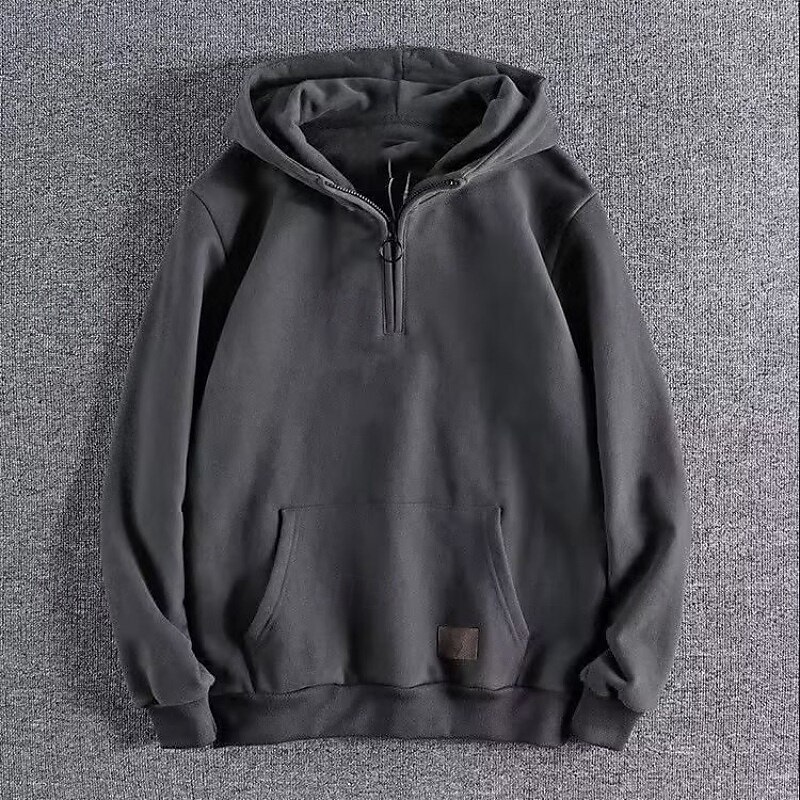 Homens Moletom Moletom com zíper Moletom com capuz Quarter Zipper Hoodie Vermelho Vinho Preto Verde Tropa Cinzento Com Capuz Tecido Zip Up Desportos e Ar livre Casual Diário Roupa de rua Legal Roupa de 2025 por $23.99 –P1