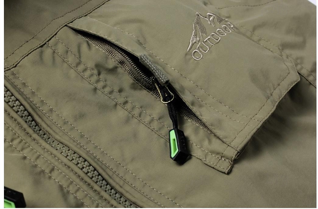 Herr Utomhusväst Taktisk jacka Fiskeväst Utomhus Utomhussport Ledigt Fiske Aktiv Sommar Vår Flera fickor Flerskikt Polyester Taktisk Dragkedja Krage Normal Svart Marinblå Kaki Armégrön Väst 2025 - $39.99 –P10