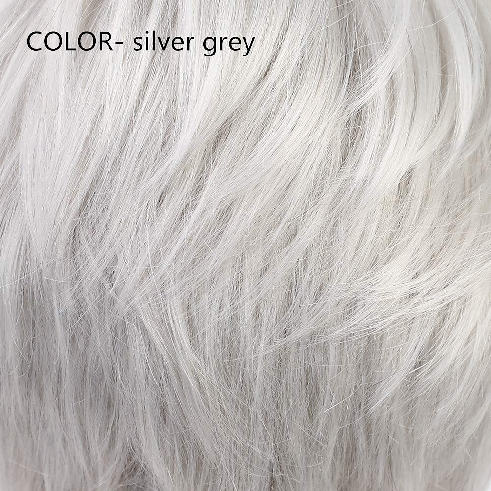 Short Silver Grey Hair Wigs for Women Blend Pixie Cut Wig With BangNatural Daily Use Hair 2026 - $23.99 –P5