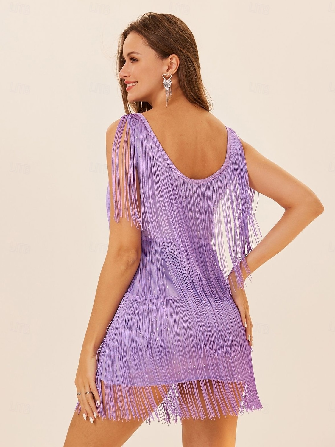 Retró Ordító 20-as évek 1920-as évek Mini Flapper ruha Ruhák A nagy Gatsby Flapper lány Flitter Rojt Jelmez Női Karácsony Mindszentek napja Farsang Esküvő Estély Álarcos mulatság Felnőttek Ruha 2025 - $34.99 –P11