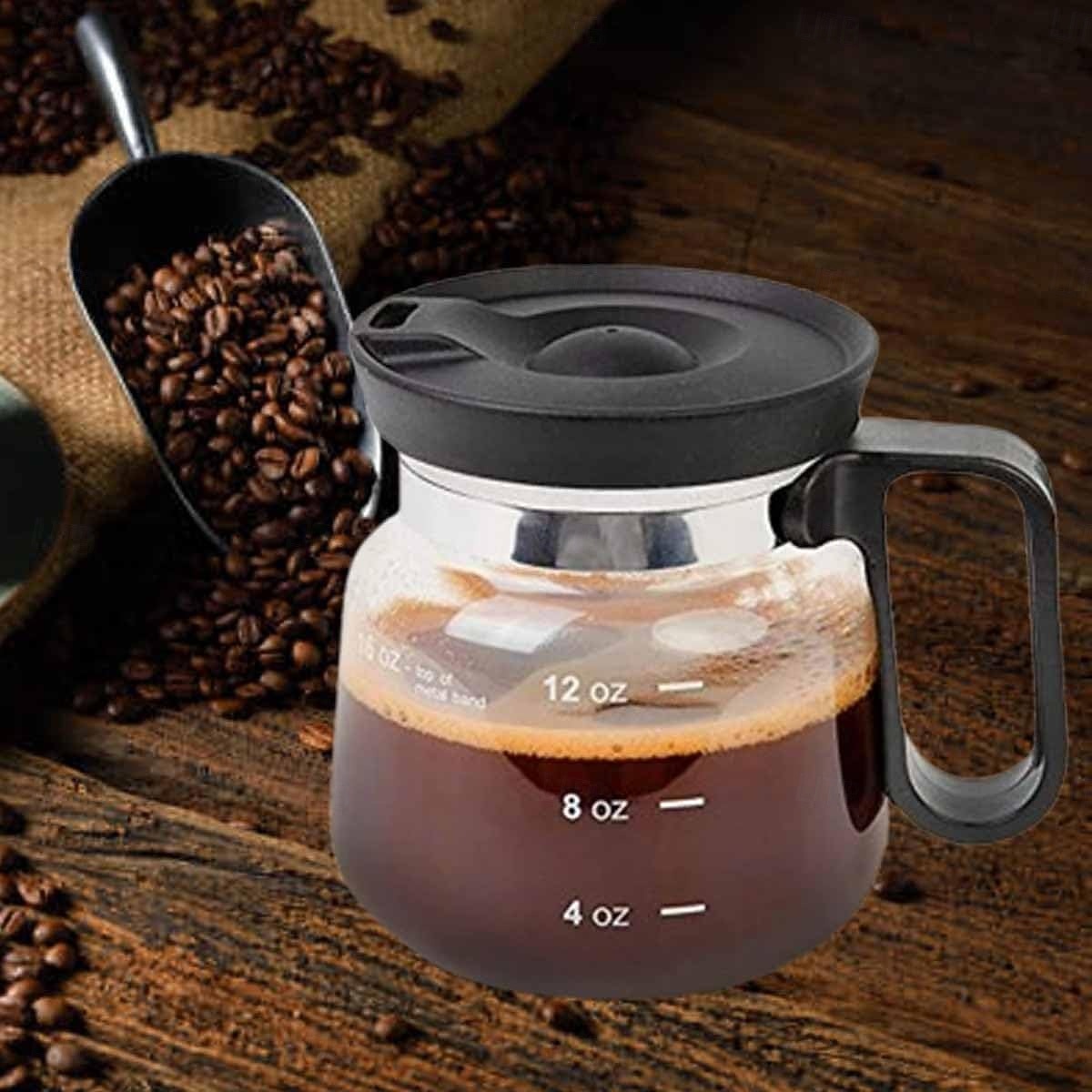 Tasse à café en verre de 16 oz, style cafetière, tasse à café en verre transparent avec couvercle de voyage de type paille pour café chaud, thés chauds, chocolat chaud de 2026 ? $27.99 –P3