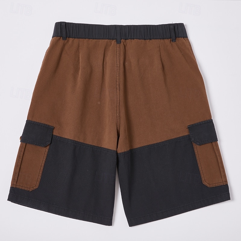 Férfi Rövidnadrágok Outdoor Shorts Alkalmi rövidnadrág Planinarske kratke hlače Kollázs Többzsebes Egyenes lábbal Színes Viselhető Nedvességelvezető Térdhossz Szabadtéri Hétköznapi Napi Divat 2026 - $31.99 –P4