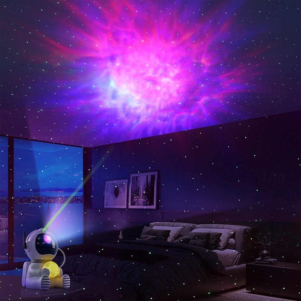 proiezione stellare galassia luce notturna astronauta proiettore stella nebulosa soffitto luce led 360 regolabile &timer &telecomando per bambini/camera da letto/regali di Natale/compleanno/San del 2025 a $35.99 –P5
