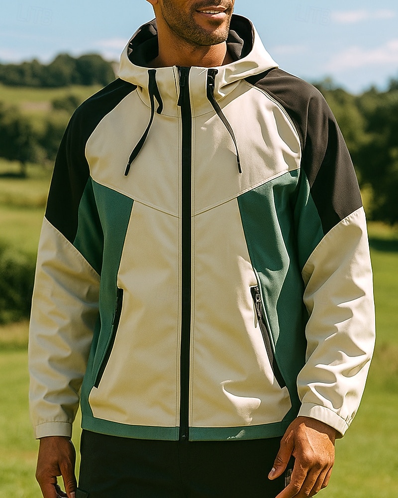Hombre Cortavientos Chaqueta Chaqueta Softshell Chaqueta para senderismo Al aire libre Impermeable Resistente al Viento Trajes de senderismo Ropa de senderismo Primavera Otoño Camiseta Camping 2025 - $44.99 –P4
