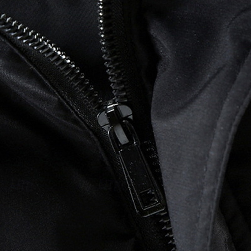 Pánské Puffer Vesta Kamizelka Vesta Dovolená Denní Rande Módní Na běžné nošení Zima Kapsy Polyester Zahřívací Pohodlné Pevná barva Kamuflážní barva Zip Kapuce Běžný Černá Tmavě šedá Béžová Šedá Vesta 2025 - $41.99 –P8