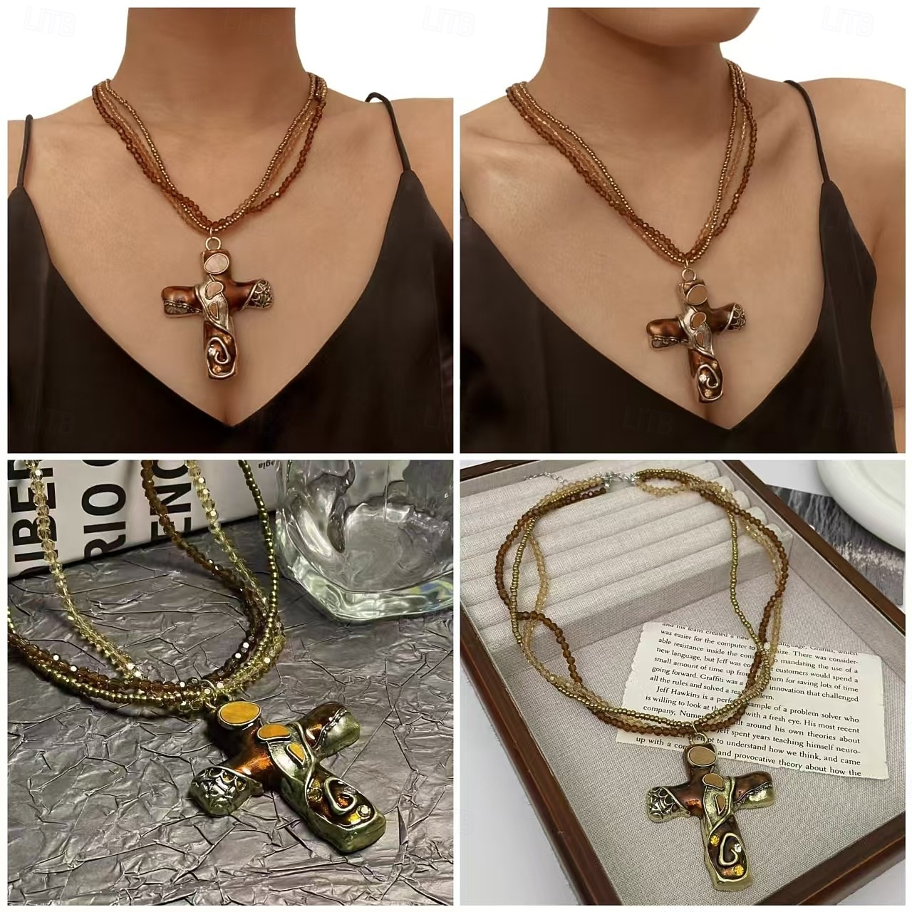 Панк & Готика Ожерелья колье Крест кулон ведьма Вампиры Маскарадный костюм Жен. Хэллоуин Карнавал Выступление Для вечеринок Повседневные Взрослые 1 ожерелье Все сезоны 2026 - $9.99 –P6