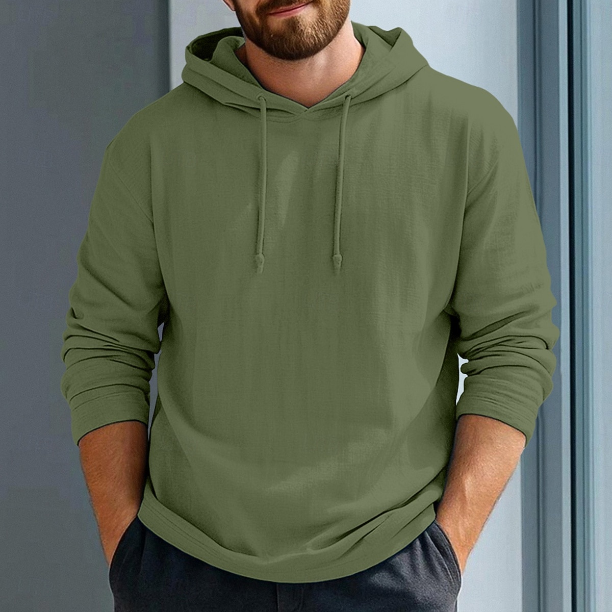 Homme Sweat à capuche T-shirt en lin manche longue À capuche Été Printemps Couleur Unie Uni ancien Bohème Occasionnel Bord écru Vacances Rue Occasionnel Blanche Rose Claire Rouge Bordeaux T-shirt de 2025 ? $23.99 –P7