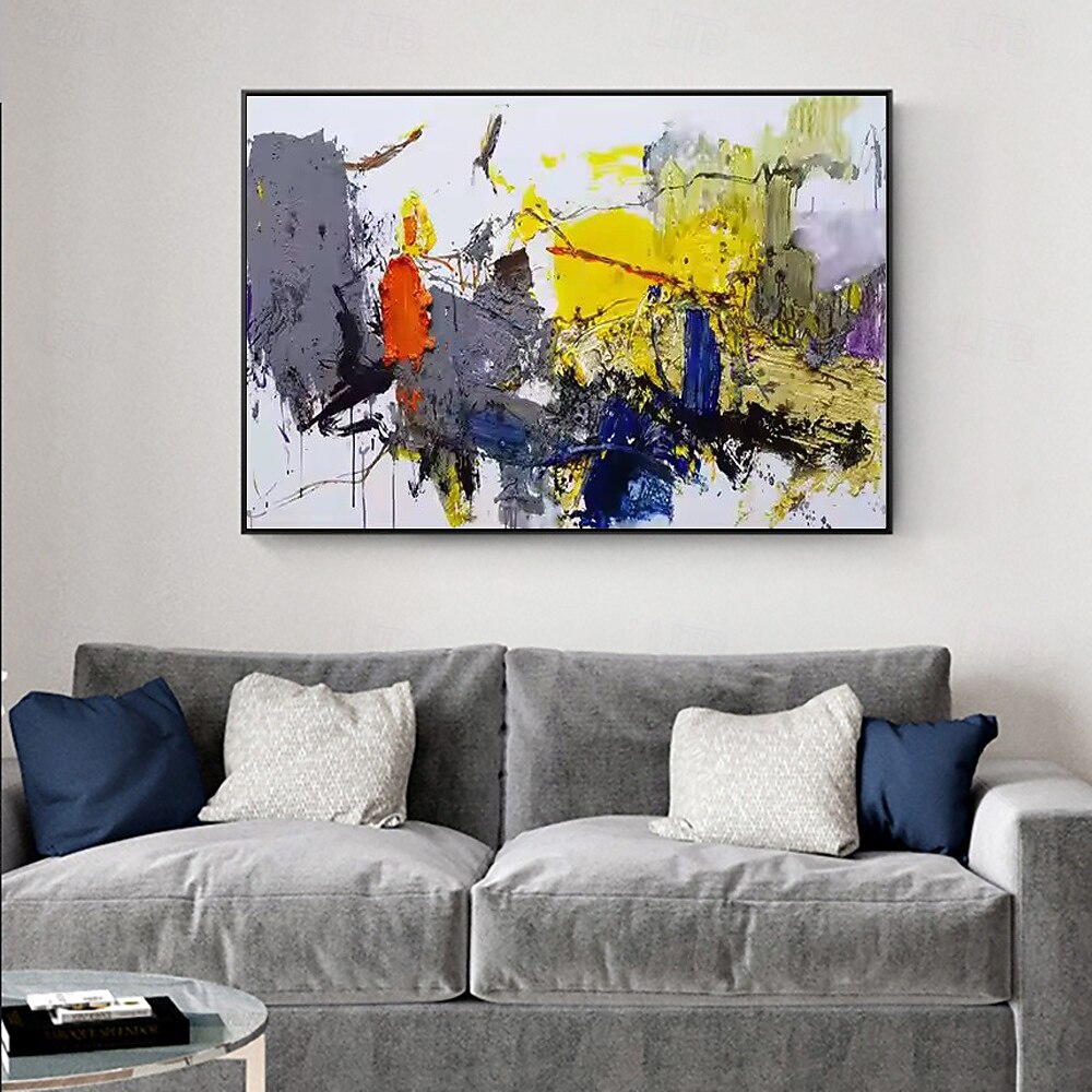 handgefertigtes Ölgemälde auf Leinwand, Wandkunst, Dekoration, moderne abstrakte Textur für die Inneneinrichtung, gerolltes, rahmenloses, ungedehntes Gemälde 2025 - $51.99 –P5