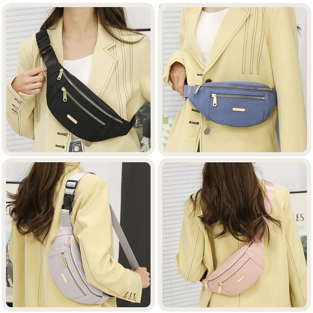 bolsas de cintura para mulheres, bolsas de ombro crossbody de lazer, bolsas de peito, bolsas de mensageiro, bolsas de cinto masculinas, pochetes da moda, bolsas crossbody leves, pochete para corrida, de 2026 por $15.99 –P5