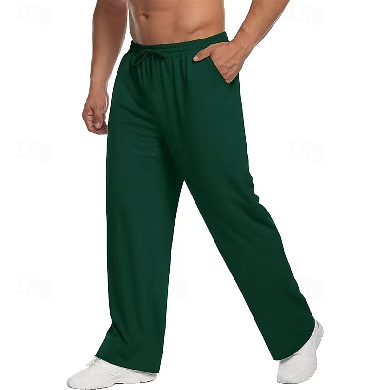 Homme Joggings Pantalons Pantalon d'hiver Pantalon de survêtement droit Cordon de serrage Avec Poches Taille Élastique Uni Confort Quotidien Sport en Plein Air Mode Occasionnel Bleu Rouge de 2026 ? $18.99 –P7