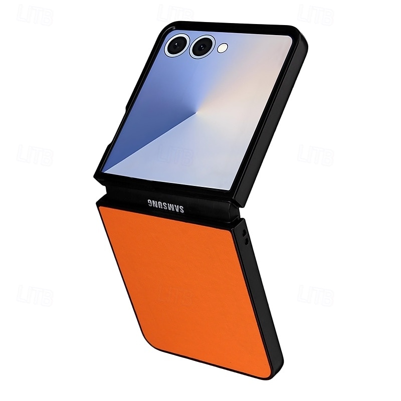 telefono Custodia Per Samsung Galaxy Z Flip 7 Z Flip 7 FE Z Flip 6 Z Flip 5 Copertura Posteriore Resistente agli urti Retrò TPU Pelle PU del 2025 a $9.99 –P5