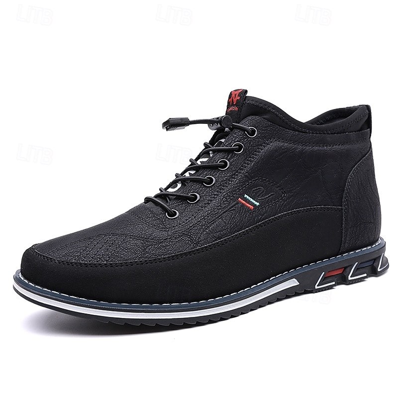 braune High-Top-Wanderschuhe für Herren – bequeme Schnürschuhe für große Füße, Reisen und lange Wanderungen 2025 - $17.99 –P3
