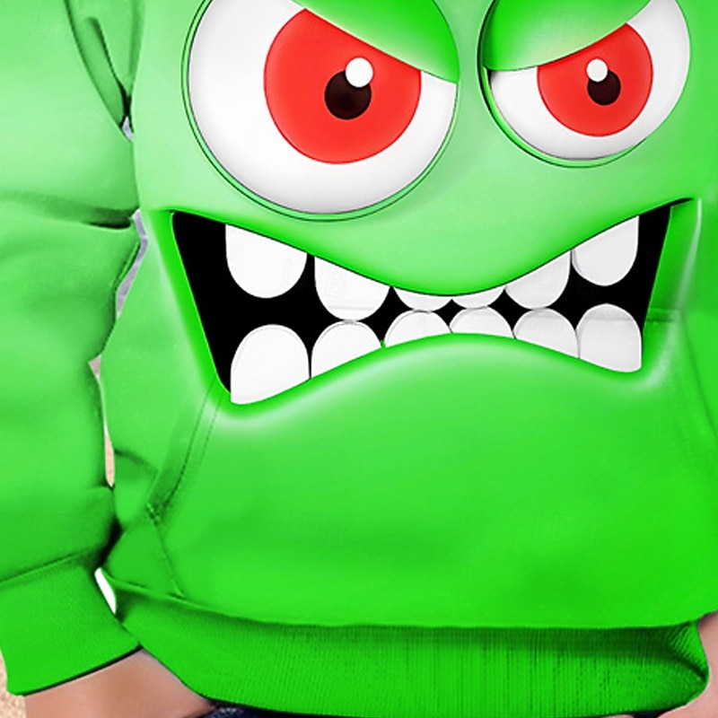 Felpa con cappuccio per ragazzi, con stampa 3D, divertente, a maniche lunghe, con stampa 3D, autunno inverno, moda streetwear, per bambini dai 4 ai 12 anni, con cappuccio, per attività all'aperto, del 2025 a $18.99 –P5