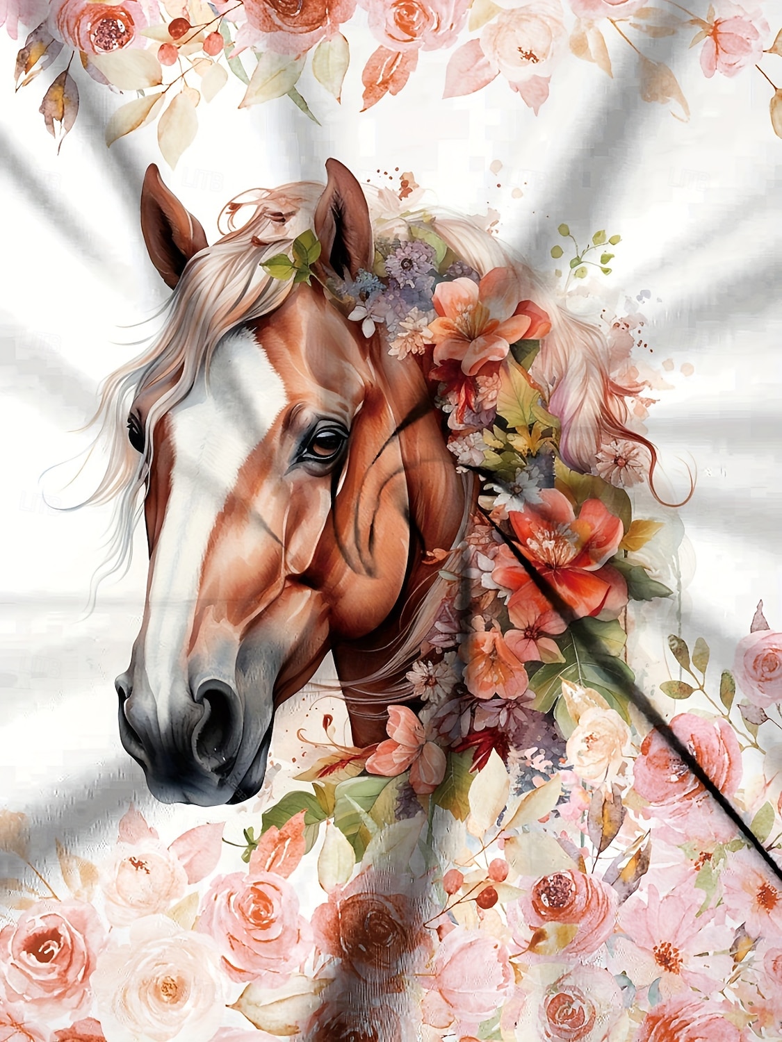 Per donna Maglietta Stampato Floreale Grafico Cavallo Vintage Elegante Classico Manica Lunga Girocollo Top Regolari Quotidiano Rosa Primavera Autunno Inverno del 2026 a $24.99 –P3