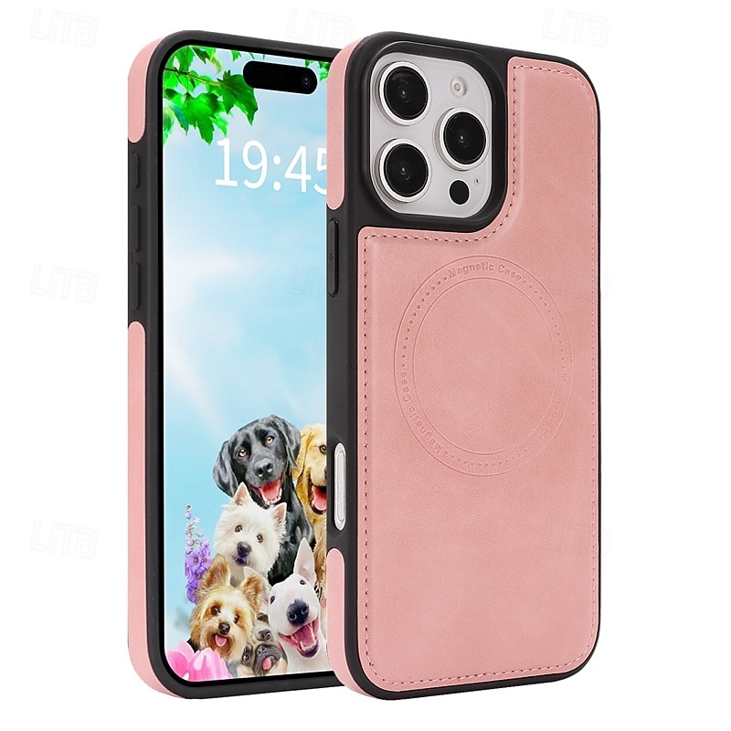 телефон Кейс для Назначение iPhone 17 Pro Max 17 Air i16 15 14 Pro Max Plus 16e 13 Pro Max Кейс на заднюю панель Защита от удара Ретро ТПУ Кожа PU 2025 - $9.99 –P1