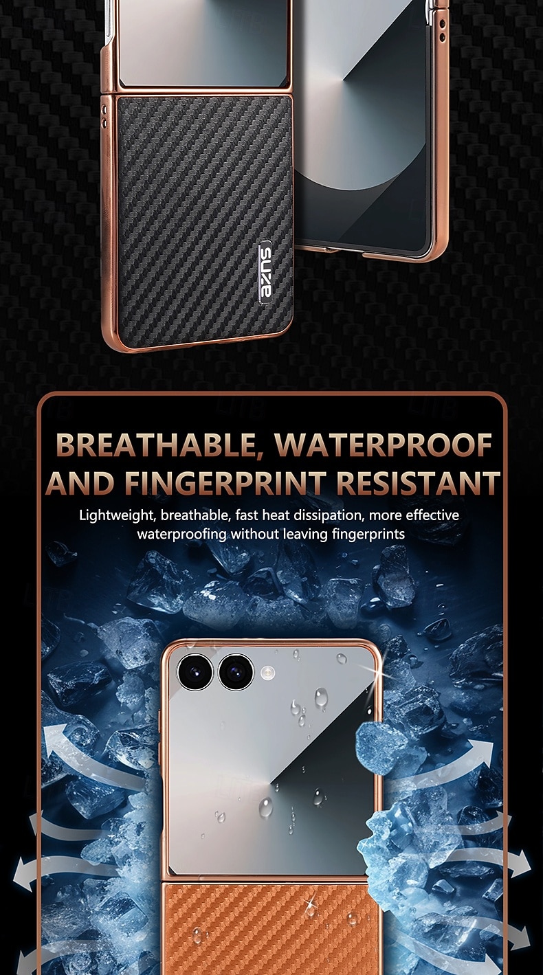 телефон Кейс для Назначение SSamsung Galaxy Z-флип 7 Z-флип 6 Z Flip 5 Z Flip 4 Кейс на заднюю панель Защита от удара Ретро ТПУ Кожа PU 2026 - $14.99 –P6