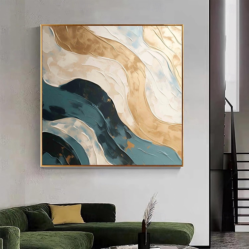 Картина маслом ручной работы на холсте, настенное искусство, абстрактное современное украшение для дома, столовой, рулонная картина без рамы, нерастянутая 2026 - $33.99 –P2